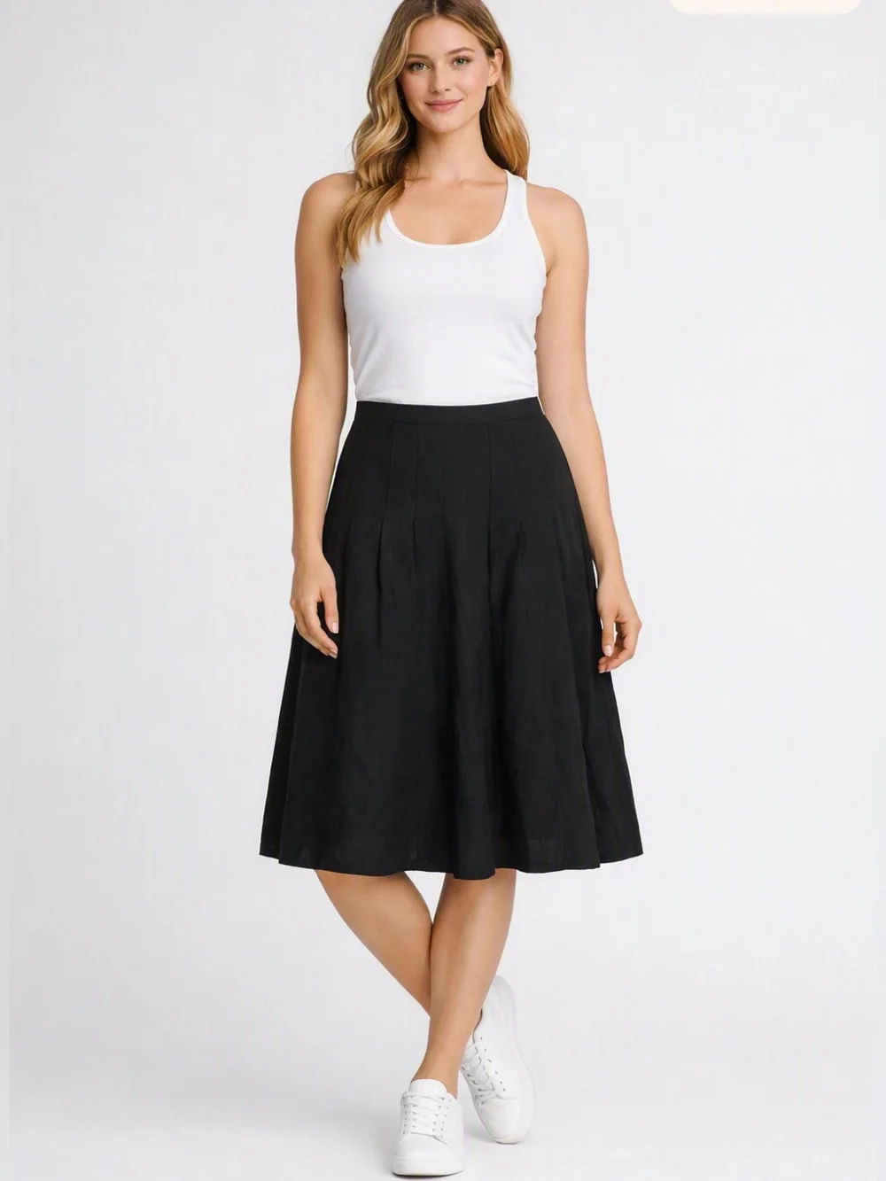 CABI THEATER CRINKLED PLEATED METALLIC SHEEN SKIRT BLACK GRAY DARK ACADEMIA 4
